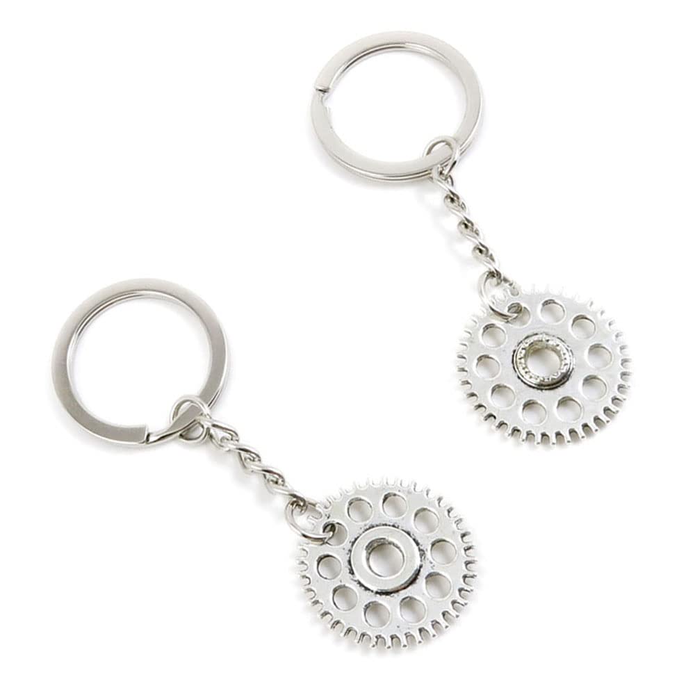 100 Pieces Keychain Keyring Door Car Key Chain Ring Tag Charms